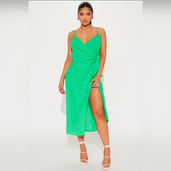 Midi Dress - Green - Picture 1 of 3